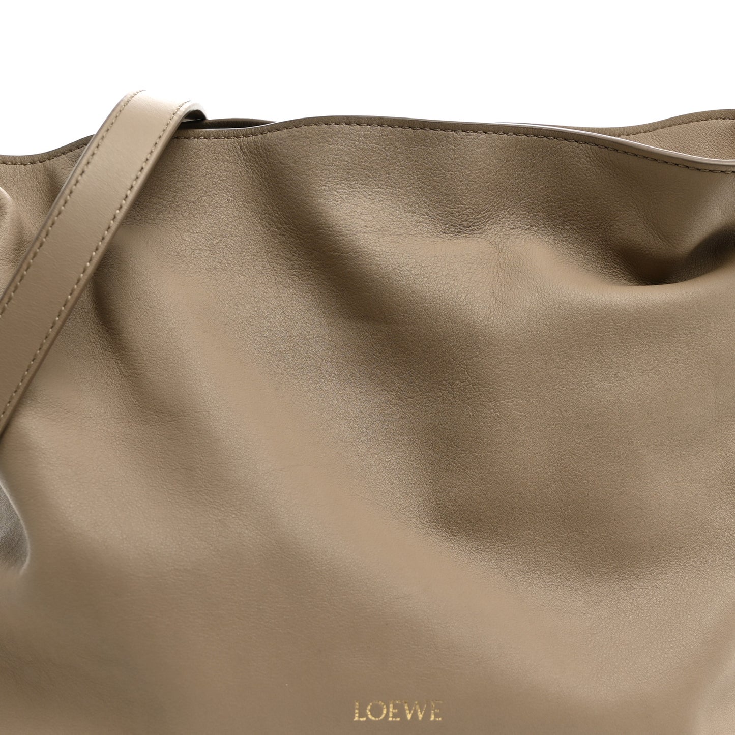 Nappa Calfskin Medium Flamenco Knot Clutch Sand