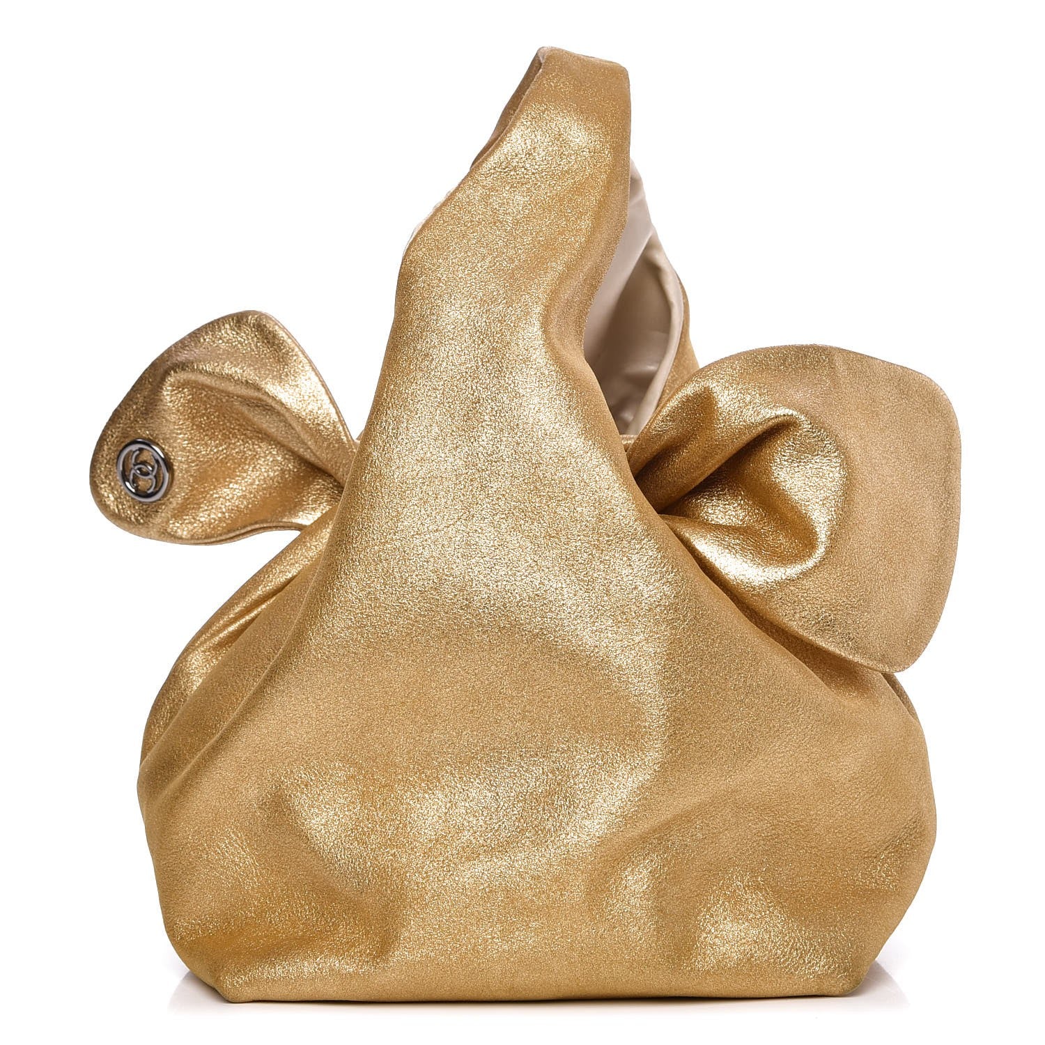 Chanel Metallic Lambskin Knot Hobo Gold 1 of 7