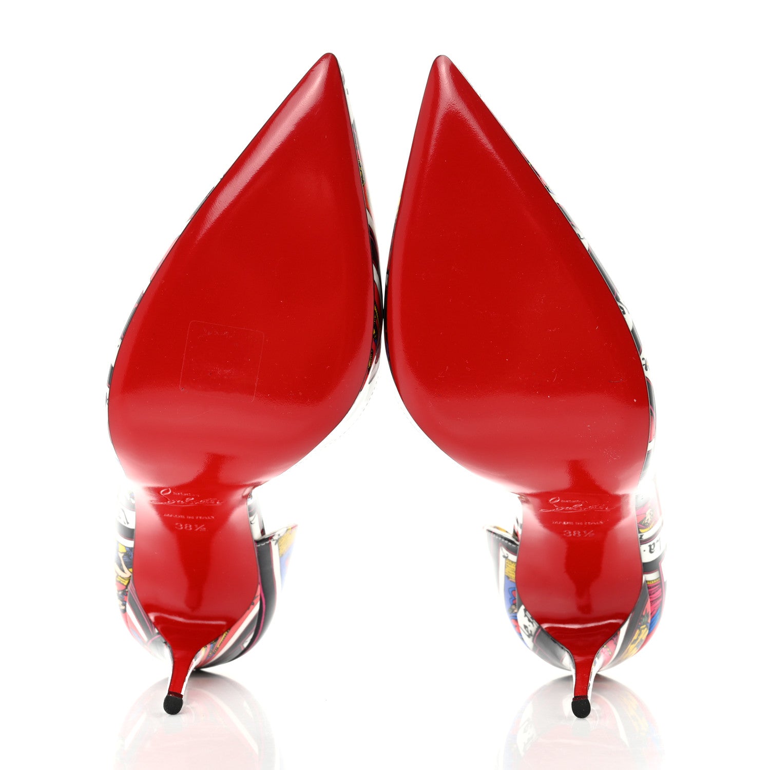 Christian Louboutin Patent Tarot Iriza 100 Pumps 38.5 Multicolor 5 of 7