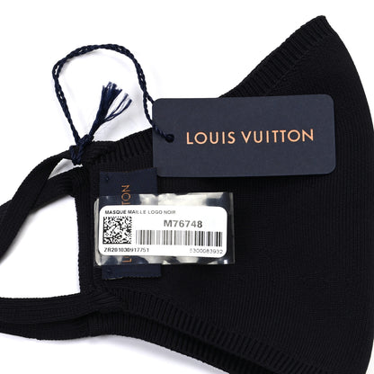 Louis Vuitton LV Initials Knit Face Mask Black 5 of 5