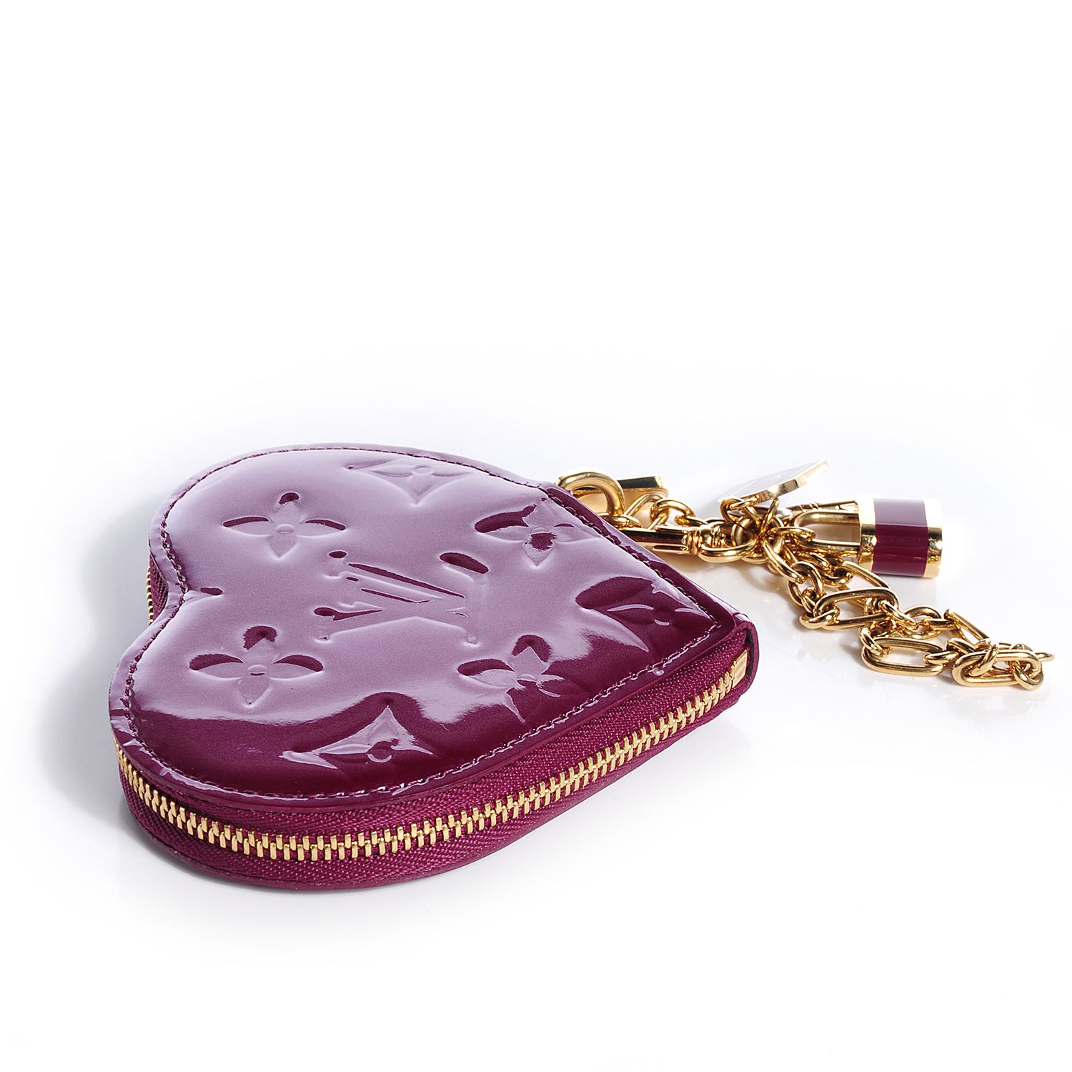 Louis Vuitton Vernis Heart Coin Purse Violet 3 of 7