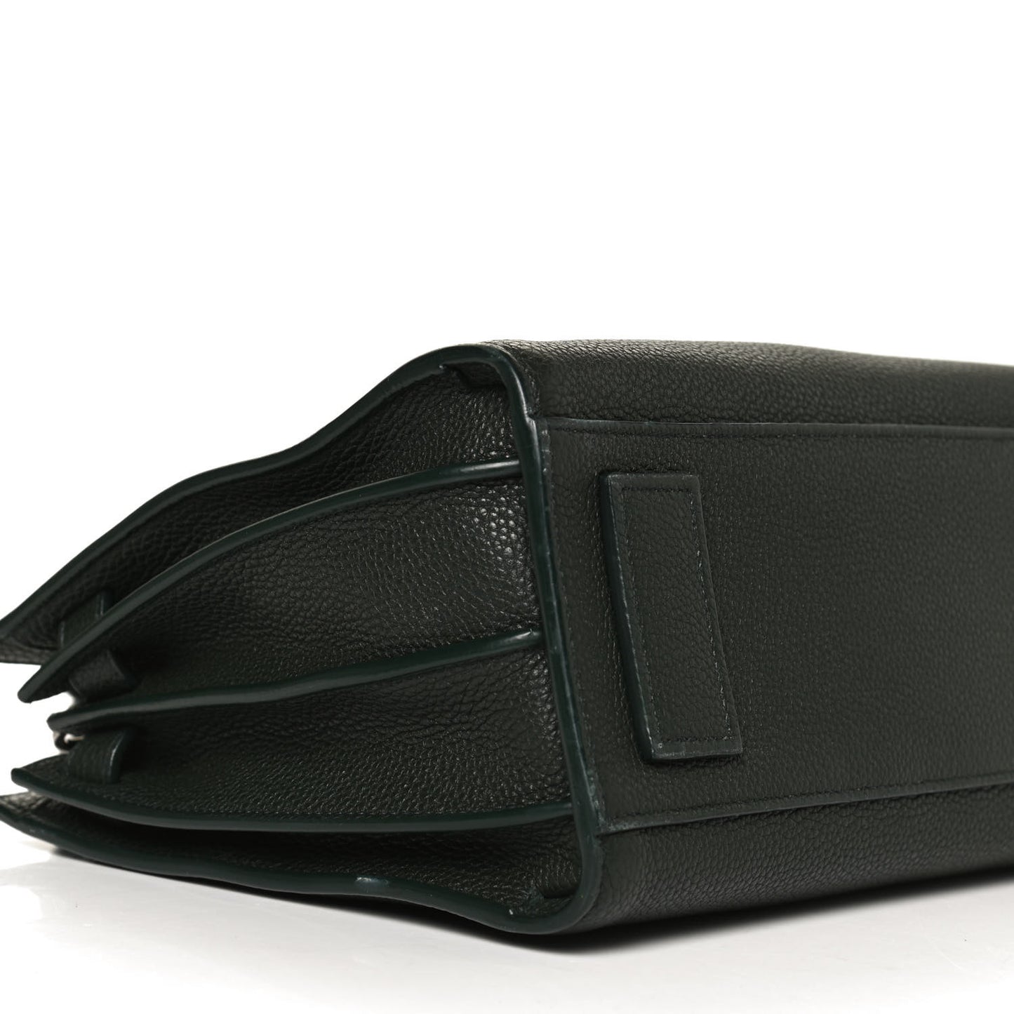 Grained Calfskin Baby Sac De Jour Souple Dark Green
