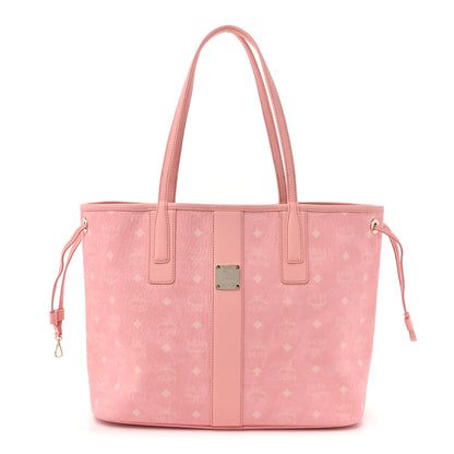 MCM Visetos Medium Liz Reversible Shopper Tote Blossom Pink 1 of 18