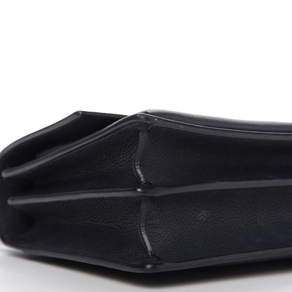 Saint Laurent Grained Calfskin Medium Monogram Sunset Navy Blue 6 of 13