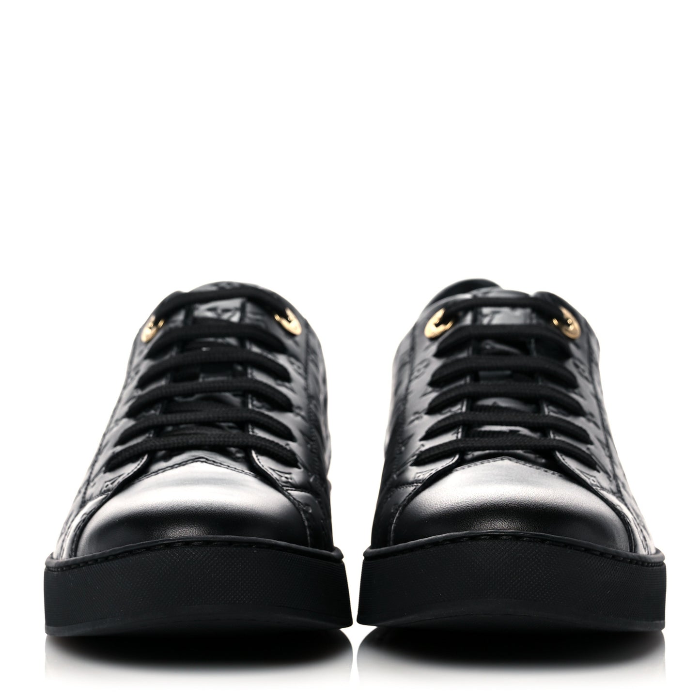 Monogram Calfskin Stellar Sneakers 37 Black