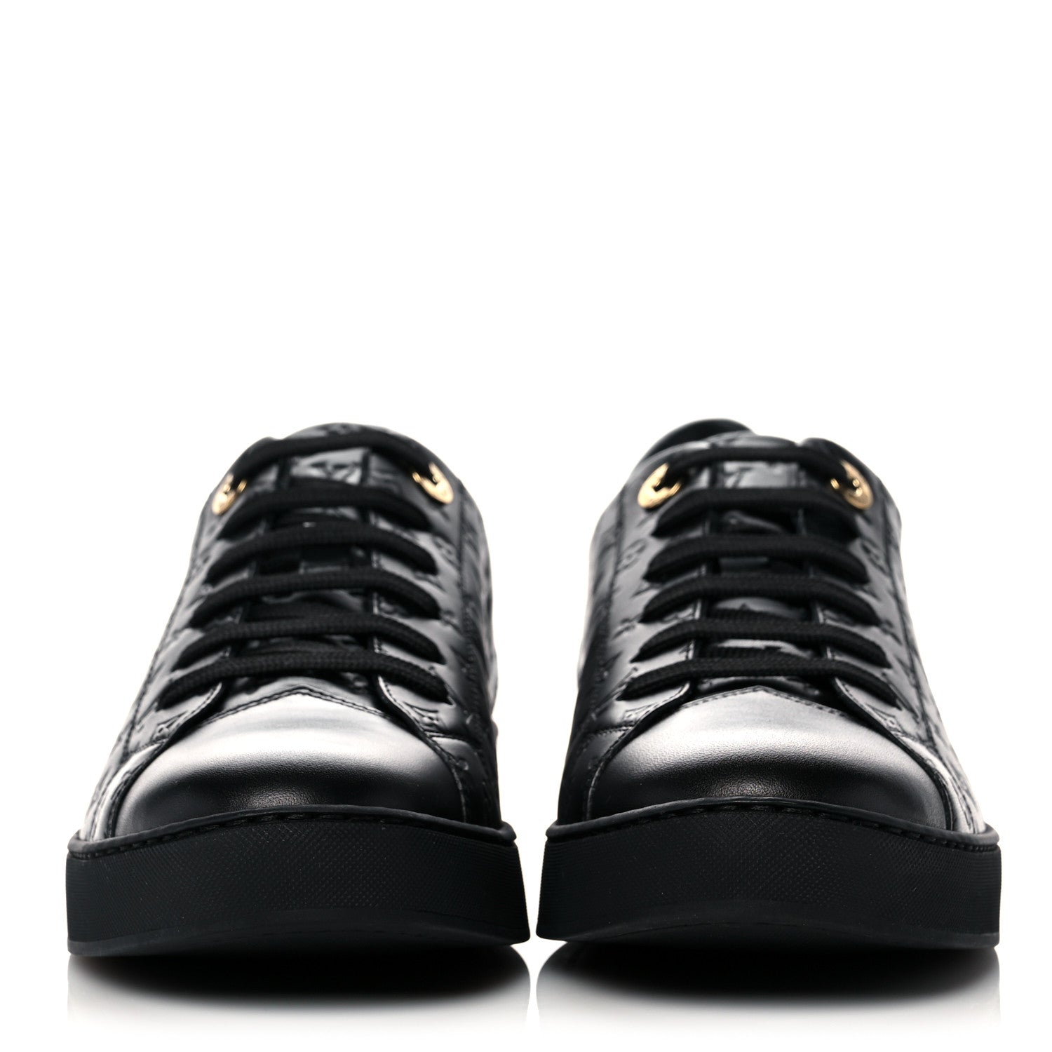Louis Vuitton Monogram Calfskin Stellar Sneakers 37 Black 2 of 8