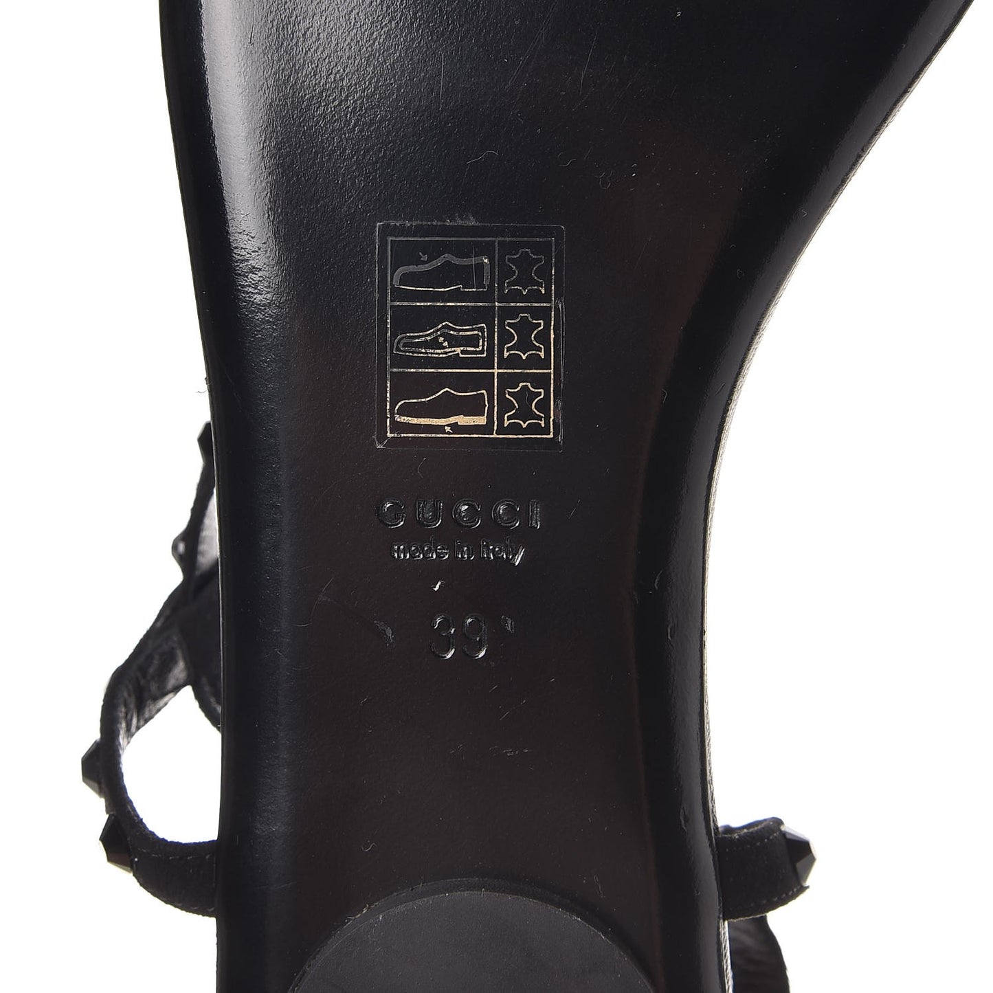 Kid Scamosciato Crystal Thong Sandals 39 Black