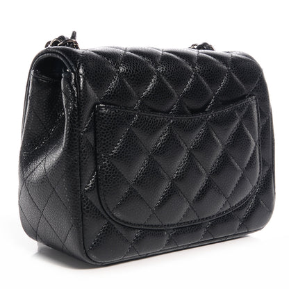 Chanel Caviar Quilted Mini Square Flap Bag Black 3 of 9