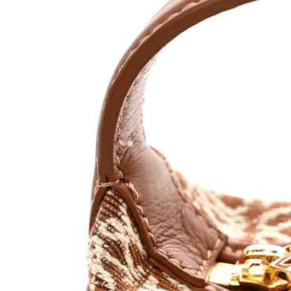 Loewe Jacquard Anagram Calfskin Small Cubi Bag Tan Pecan 12 of 12