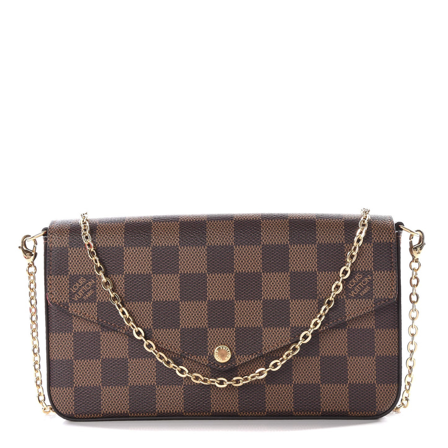 Damier Ebene Pochette Felicie Chain Wallet