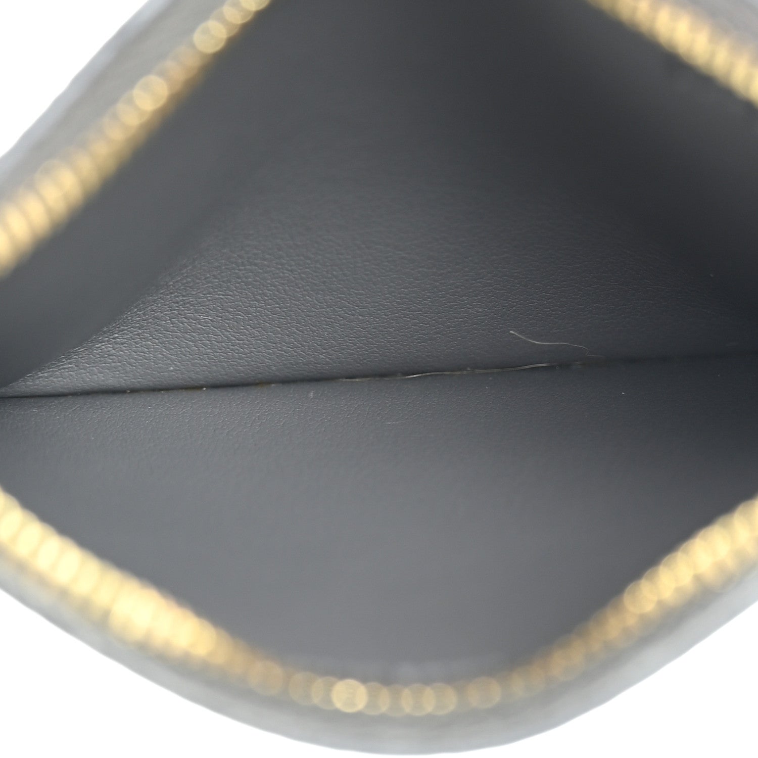 Celine Grained Calfskin Zipped Card Holder Grey 5 of 9