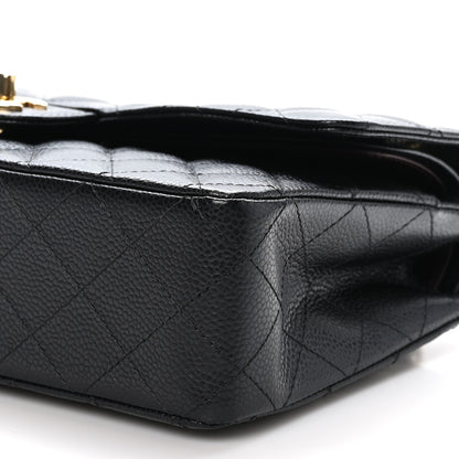 Chanel Caviar Quilted Medium Double Flap Black 10 of 11