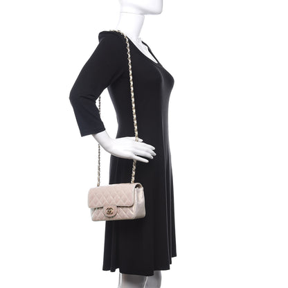 Chanel Iridescent Lambskin Quilted Mini Rectangular Flap Ivory 2 of 11