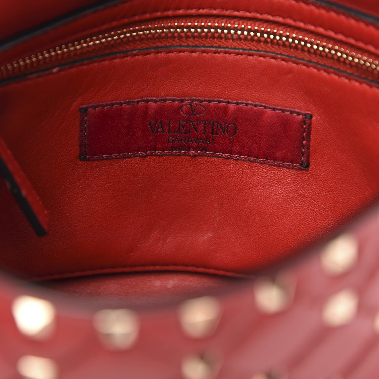 Valentino Garavani Nappa Medium Rockstud Spike Shoulder Bag Rosso Valentino 6 of 12