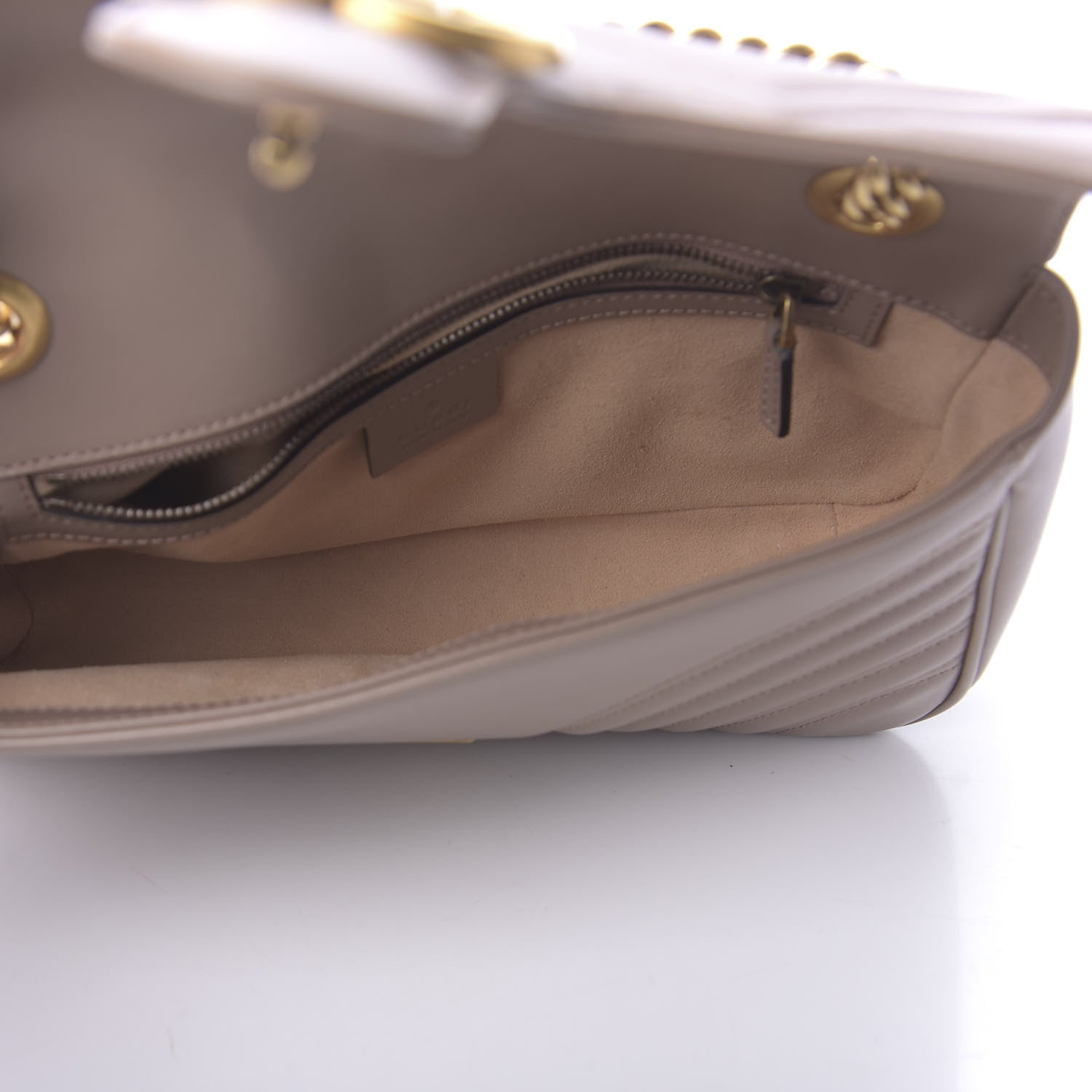 Gucci Calfskin Matelasse Small GG Marmont Shoulder Bag Porcelain Rose 5 of 10