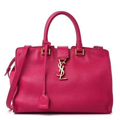 Saint Laurent Calfskin Small Monogram Cabas Fuchsia 1 of 16