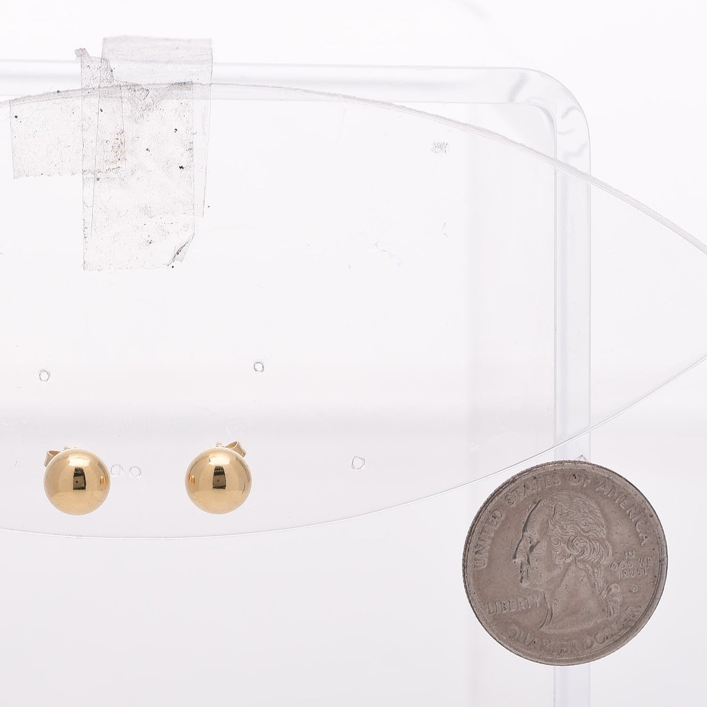 18K Yellow Gold 8mm HardWear Ball Earrings