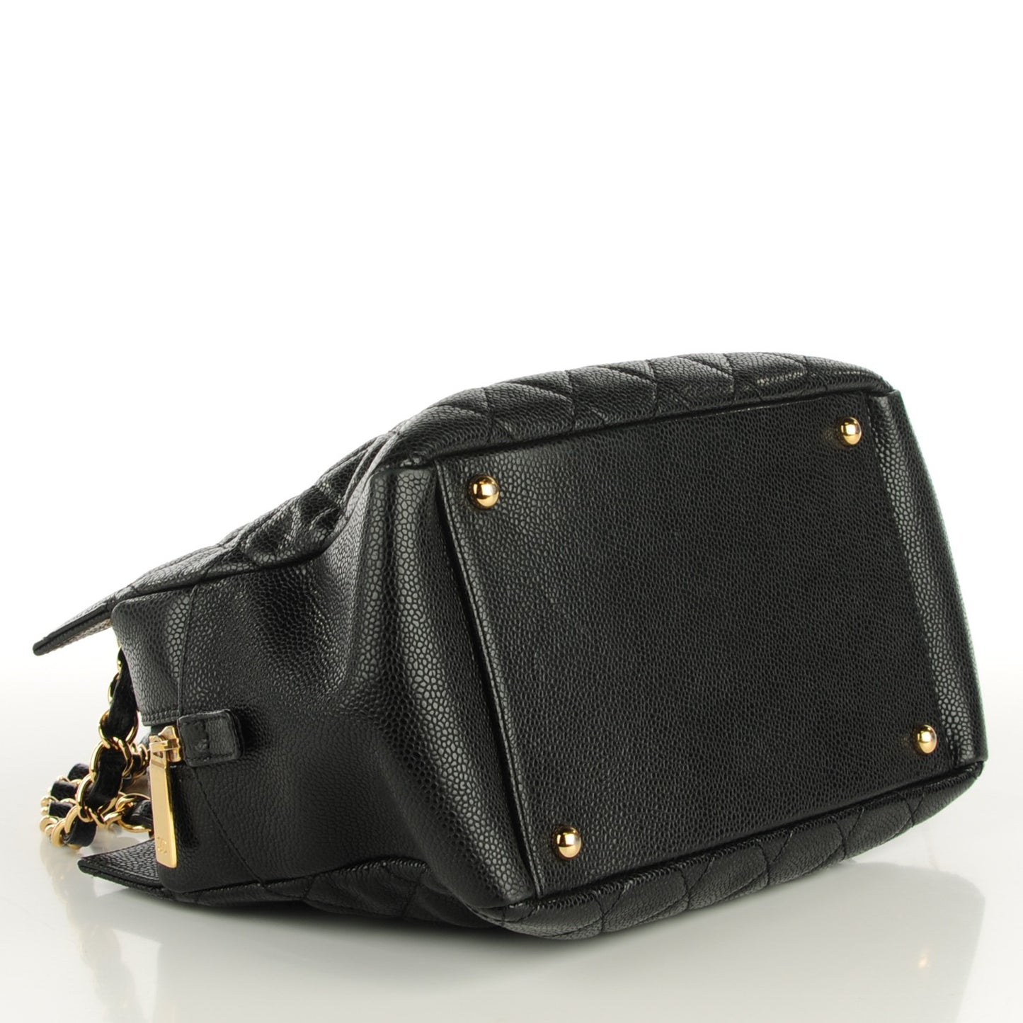Caviar Quilted Petit Timeless Tote PTT Black