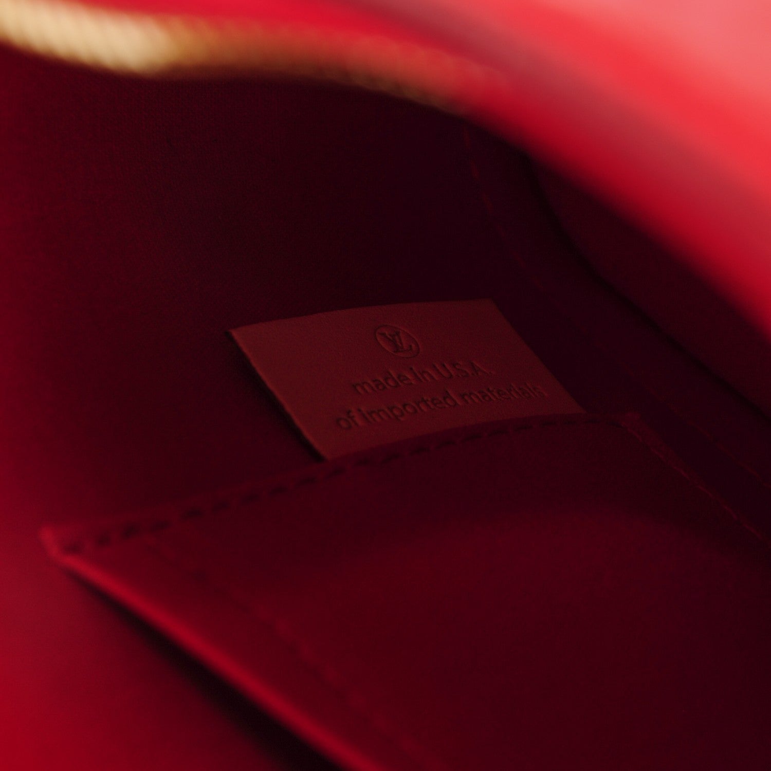 Louis Vuitton Vernis Alma BB Cherry 6 of 8
