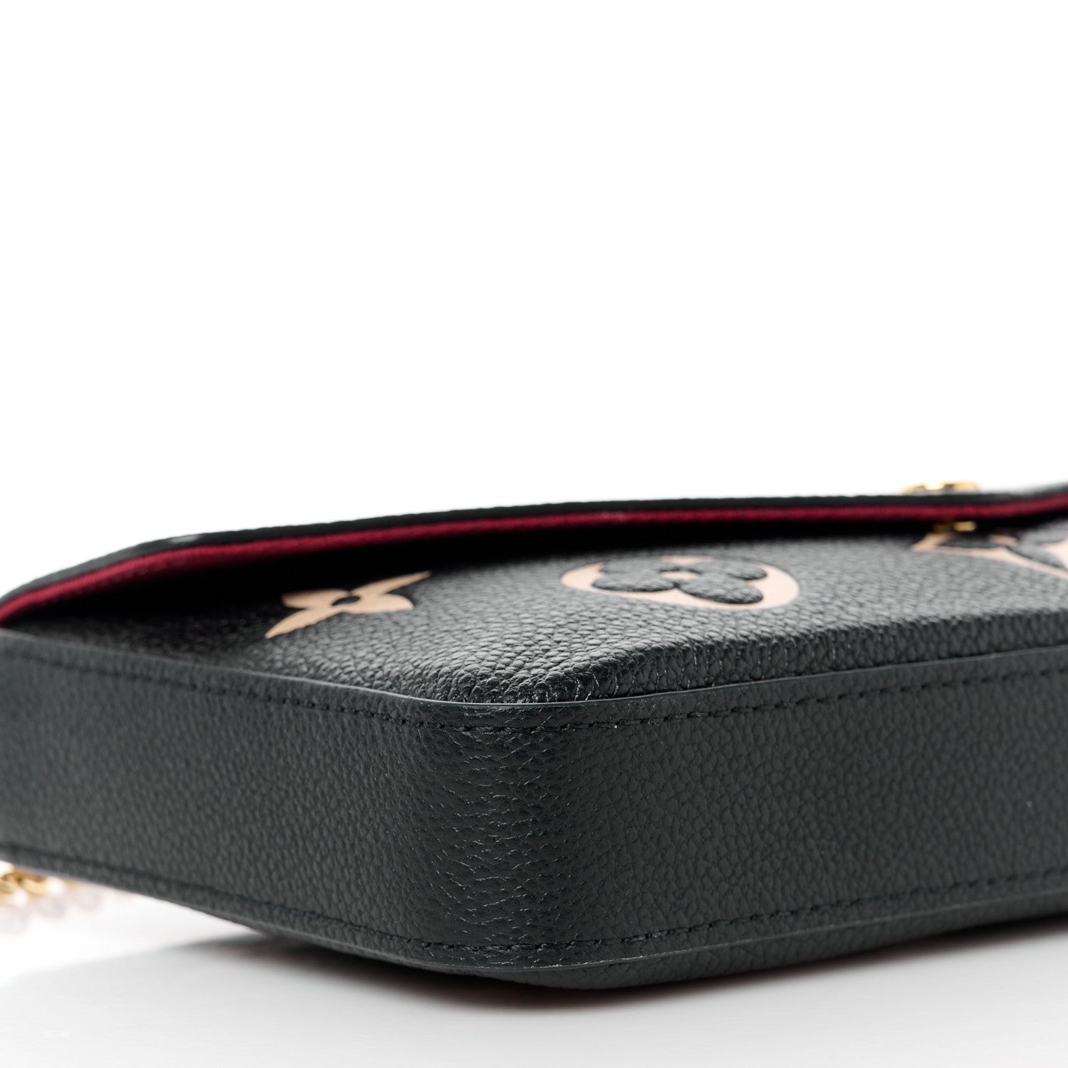 Louis Vuitton Empreinte Monogram Giant Felicie Pochette Black Beige 13 of 14
