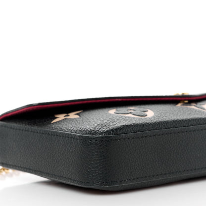 Louis Vuitton Empreinte Monogram Giant Felicie Pochette Black Beige 13 of 14