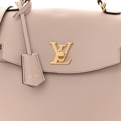 Louis Vuitton Soft Calfskin Lockme Ever MM Greige 7 of 9