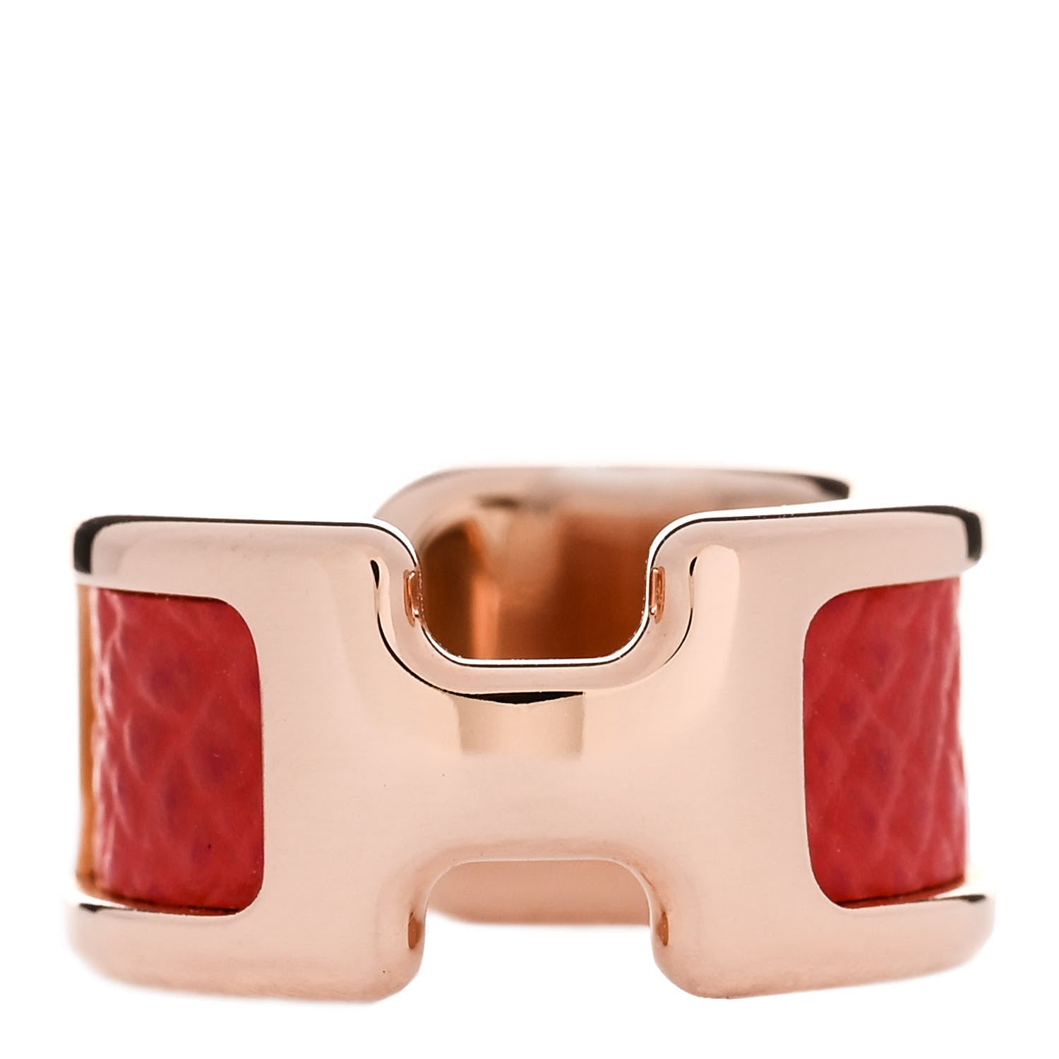 Hermes Epsom Olympe Ear Cuff PM Rose Azalee 1 of 5