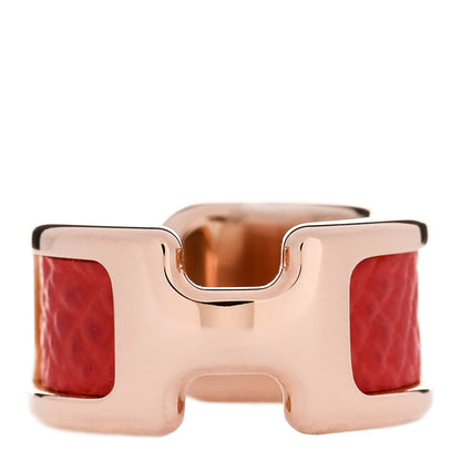 Hermes Epsom Olympe Ear Cuff PM Rose Azalee 1 of 5