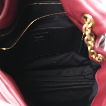 Saint Laurent Lambskin Matelasse Monogram Large Jamie 4.3 New Dark Bordeaux 5 of 10