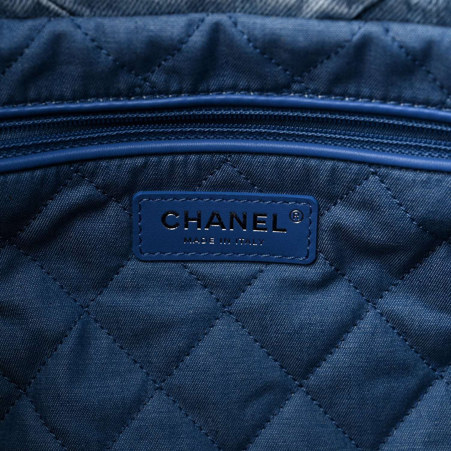 Chanel Denim Quilted Chanel 22 Blue 7 of 11
