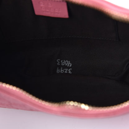 Gucci Guccissima Half Moon Hobo Sushi Pink 7 of 9