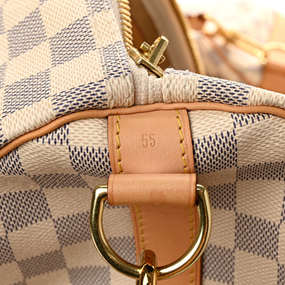 Louis Vuitton Damier Azur Keepall Bandouliere 55 7 of 15