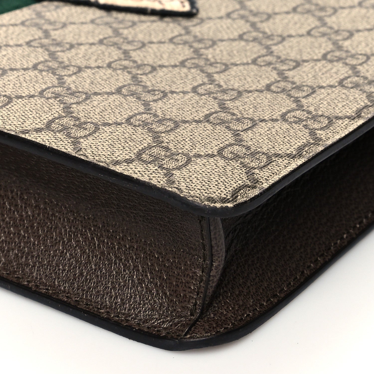 Gucci GG Supreme Monogram Web Animalier Bee Embroidered Medium Documents Holder Beige New Acero 10 of 10