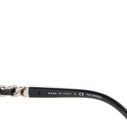 Chanel Cat Eye Chain Polarized Sunglasses 5260-Q Black 5 of 7