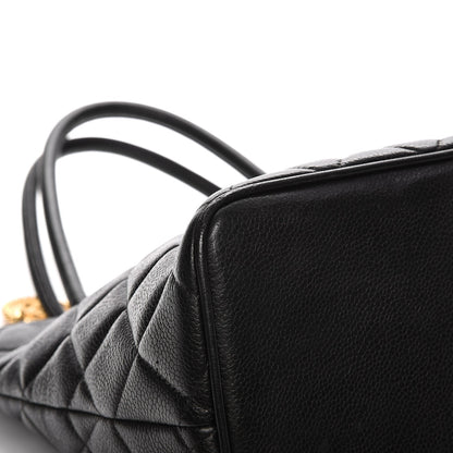 Chanel Caviar Quilted Medallion Tote Black 10 of 16