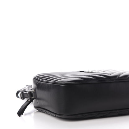 Saint Laurent Calfskin Matelasse Monogram Lou Camera Bag Black 6 of 10