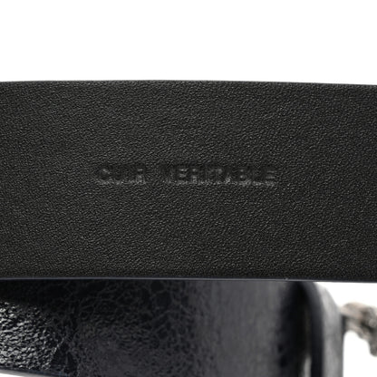 Chanel Glazed Calfskin CC Belt 85 34 Dark Navy 5 of 8