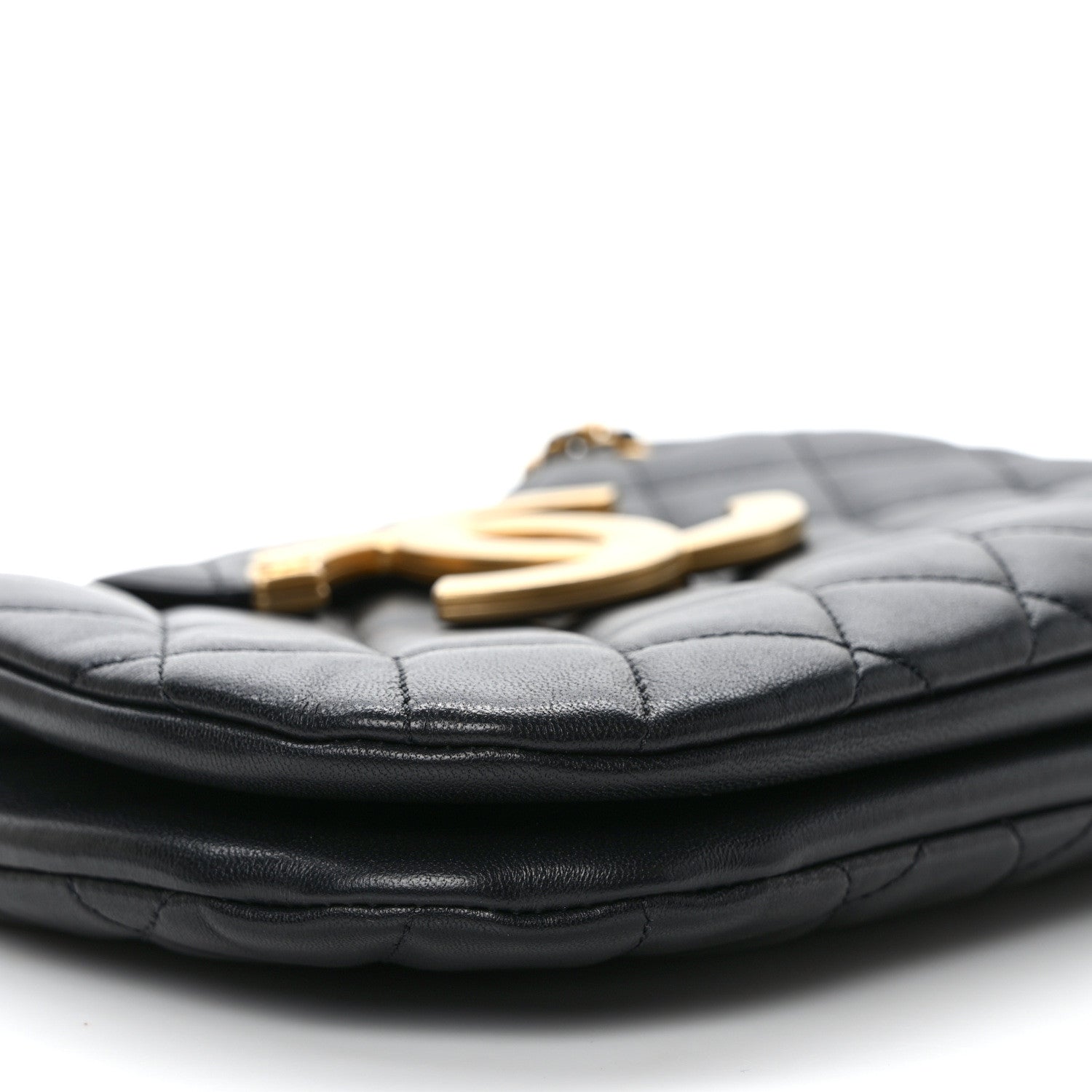 Chanel Lambskin Quilted CC Messenger Black 8 of 9