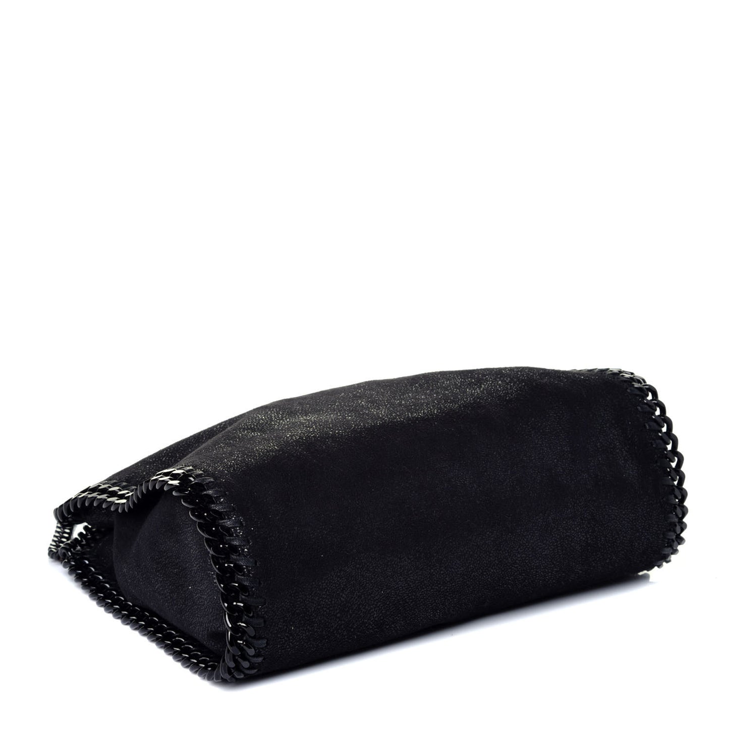Shaggy Deer Mini Falabella Fold Over Tote Black