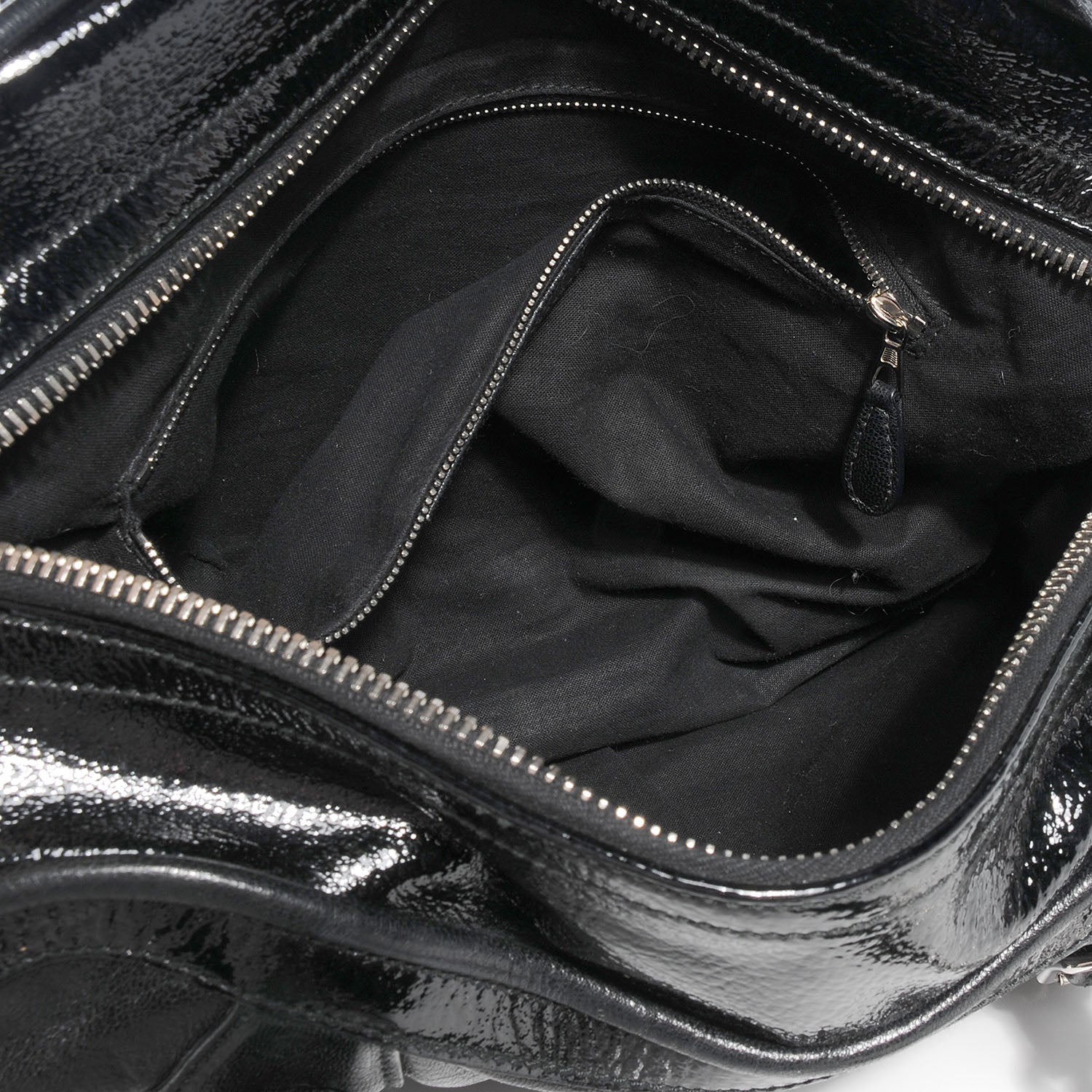 Balenciaga Leather Embossed Logo Satchel Black 9 of 10