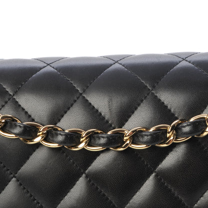 Chanel Lambskin Quilted Jumbo Double Flap Black 9 of 9