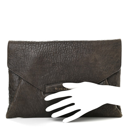 Givenchy Bullhide Calfskin Medium Antigona Envelope Clutch Brown 2 of 18