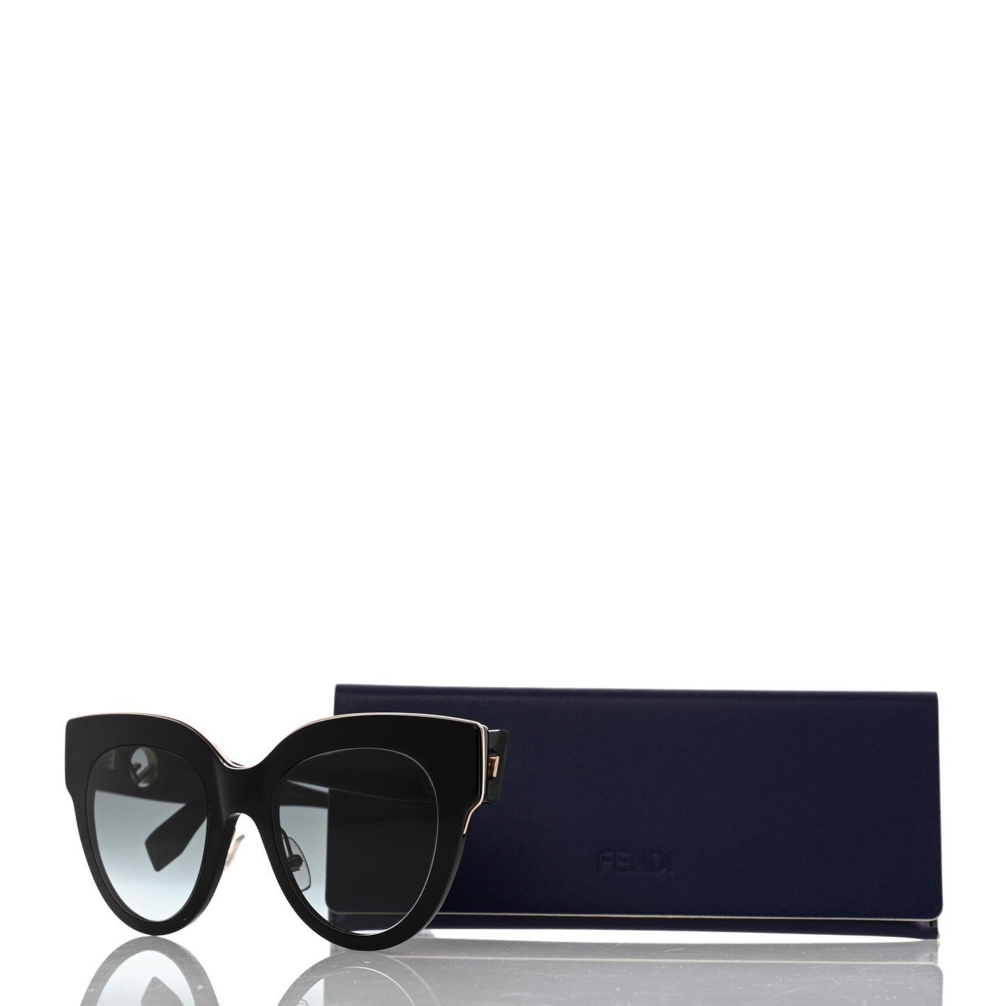 Acetate F is Fendi Cat Eye Sunglasses FF 0360/G/S Black