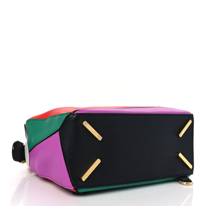 Loewe Calfskin Small Puzzle Bag Multicolor Black 4 of 14