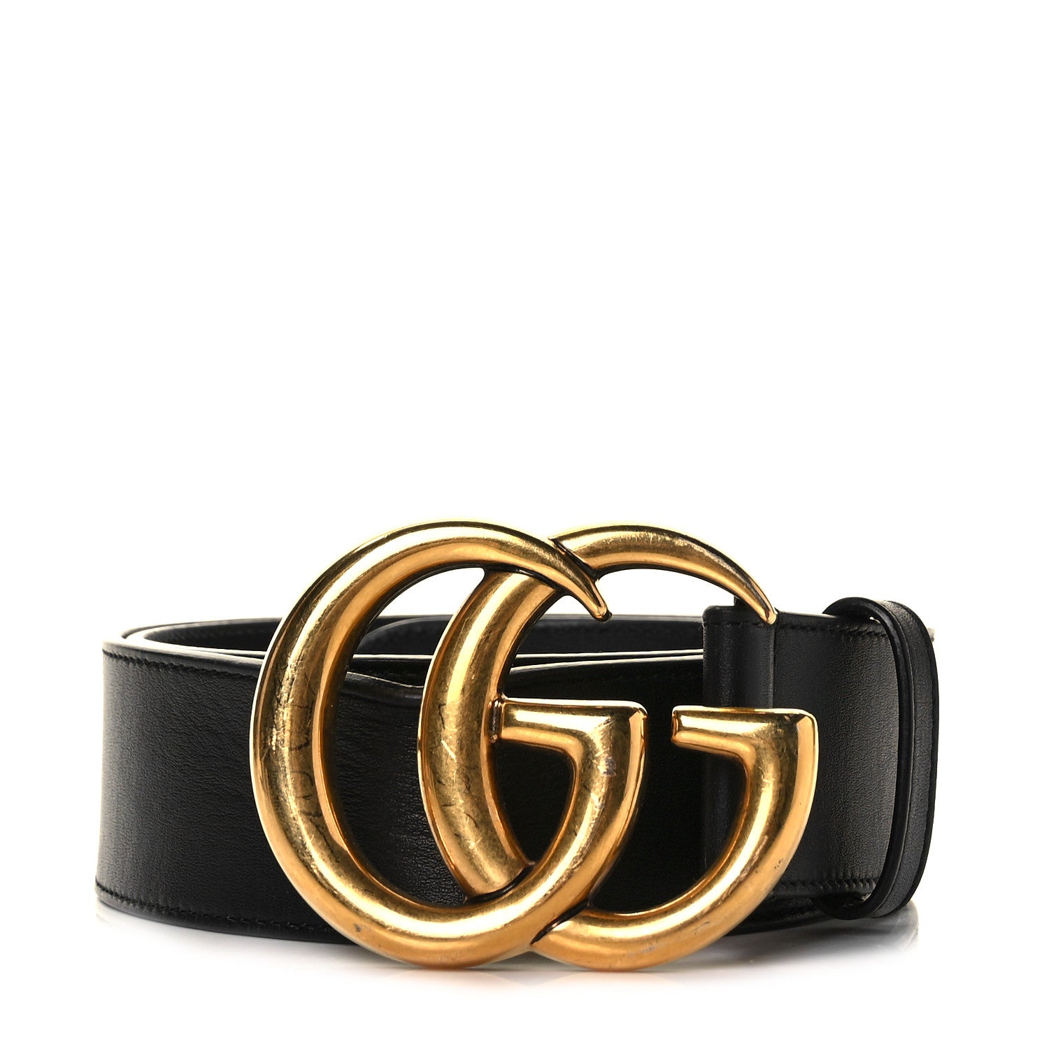 Gucci Calfskin Double G 40mm Belt 80 32 Black 1 of 5