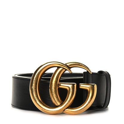 Gucci Calfskin Double G 40mm Belt 80 32 Black 1 of 5