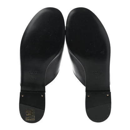 Gucci Malaga Kid Horsebit Slide Sandals 36.5 Black 5 of 8