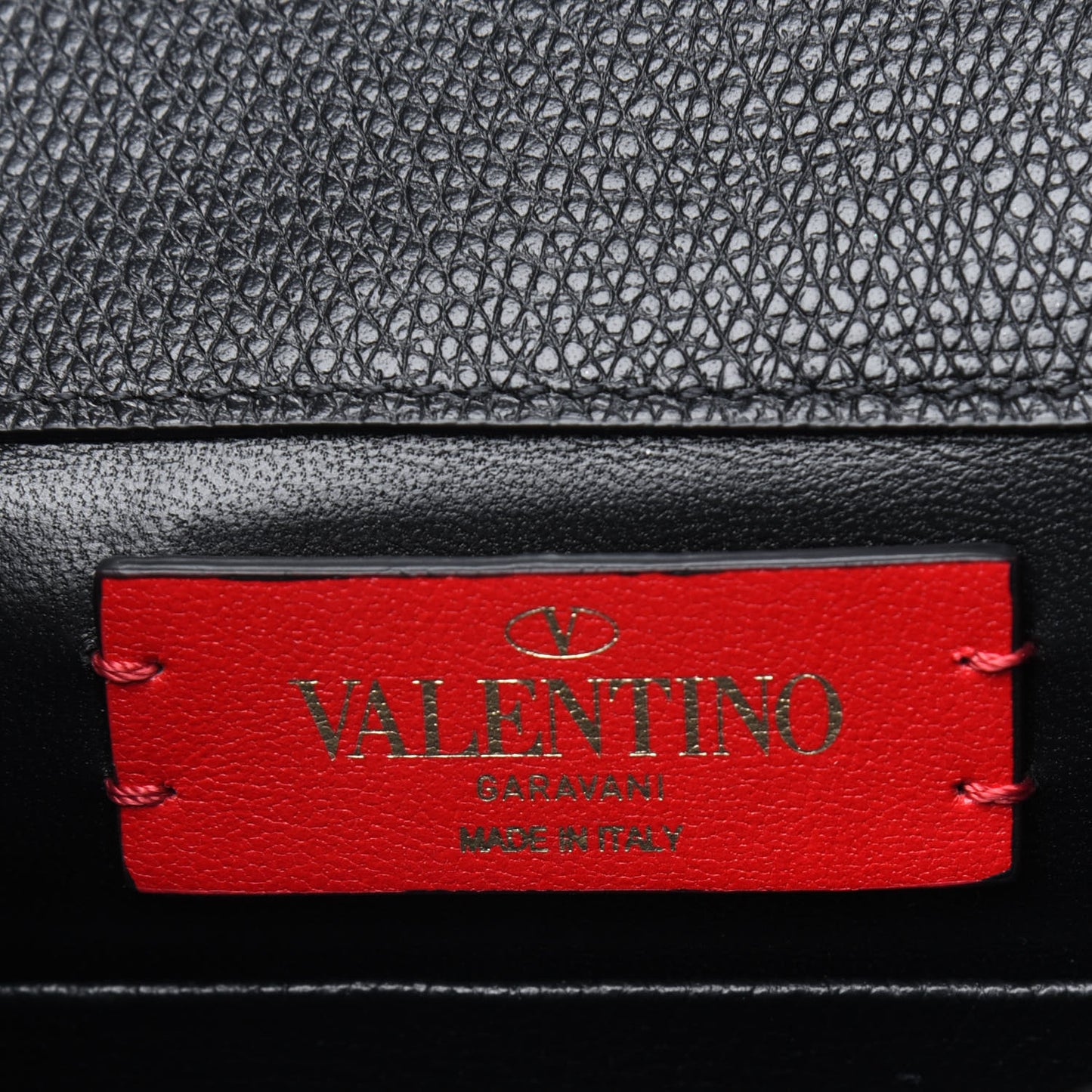 Calfskin VLogo Crossbody Bag Black