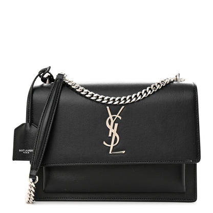 Saint Laurent Calfskin Medium Monogram Sunset Black 1 of 13
