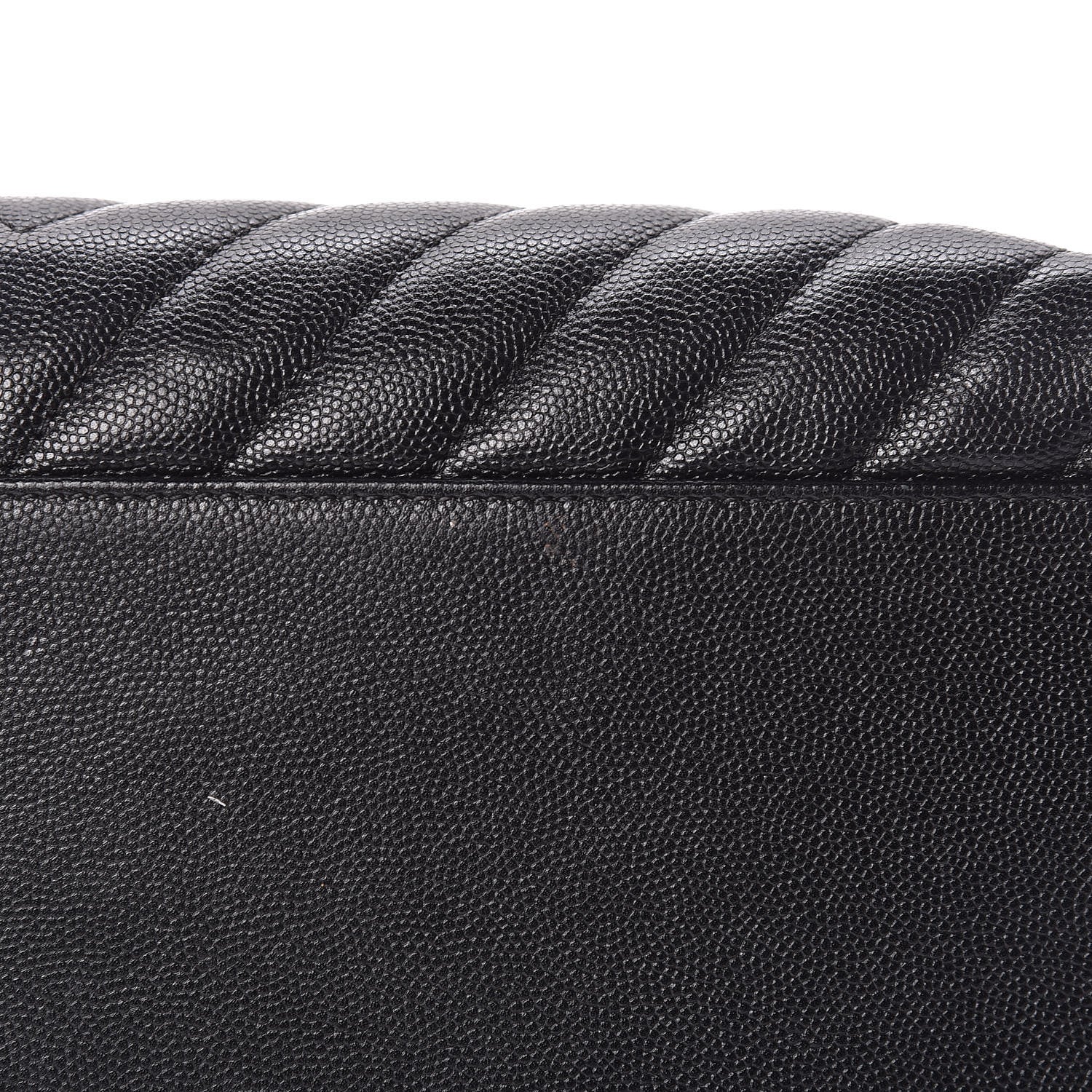 Chanel Caviar Chevron Quilted Medium Coco Handle Flap Black 11 of 12